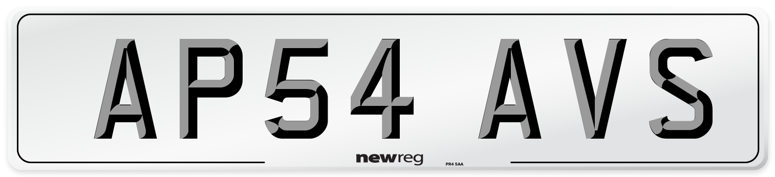 AP54 AVS Number Plate from New Reg